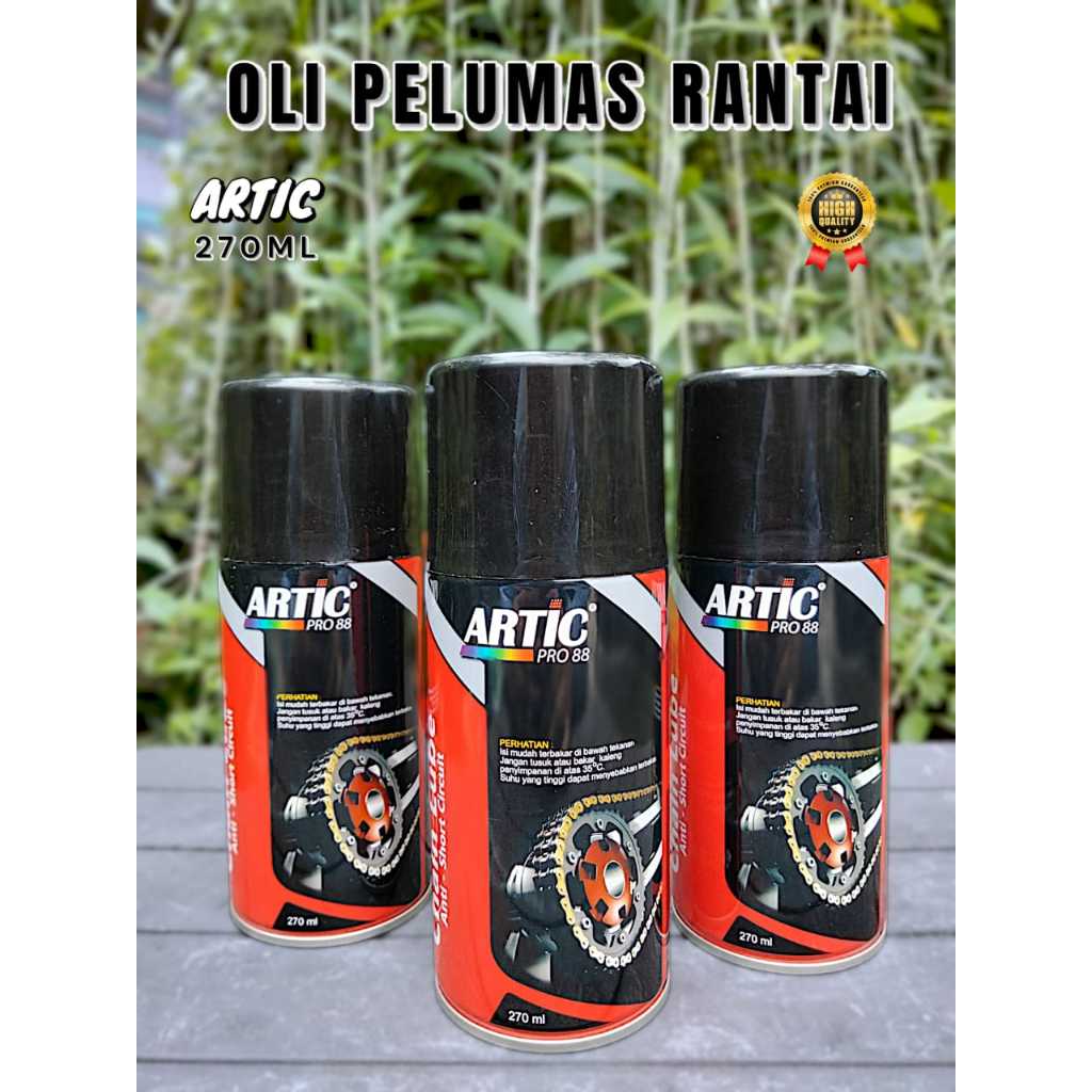 Jual CHAINLUBE OLI PELUMAS RANTAI RANTE MOTOR - ARTIC 270ml | Shopee ...