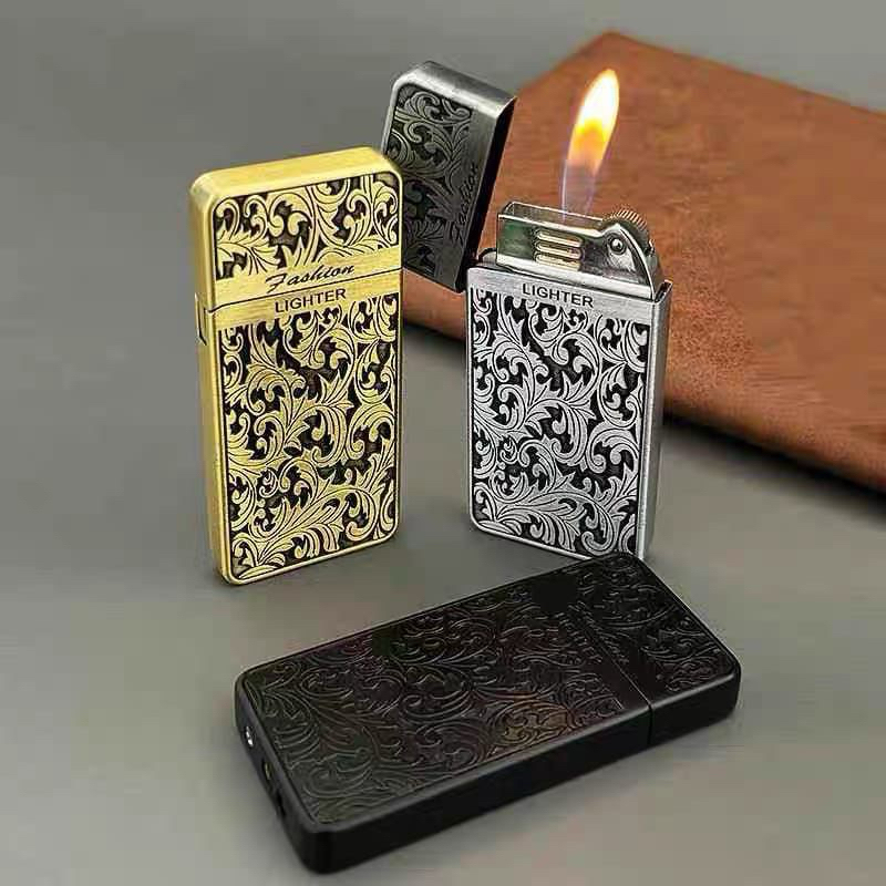 Jual Bigfire Mancis Korek Api Lilin Motif Daun Gas Isi Ulang DN161B ...