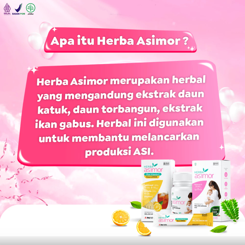 Jual ASI Booster Melancarkan Susu Ibu Original Herba Asimor PLUS Orange ...