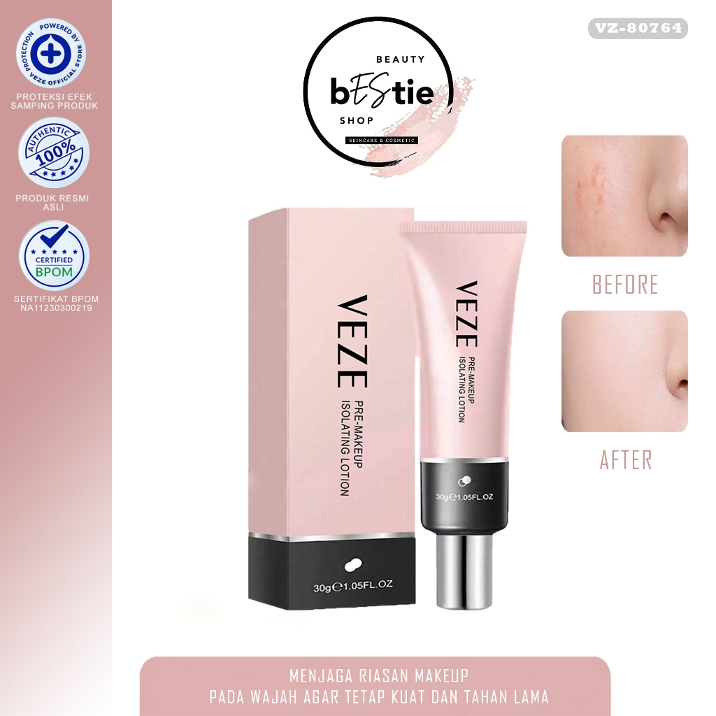 Jual BPOM VEZE makeup pre-milk base concealer primer makeup cream ...