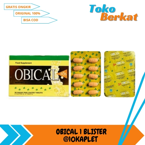 Jual OBICAL 1 BLISTER @10KAPLET / VITAMIN TULANG DAN GIGI | Shopee ...