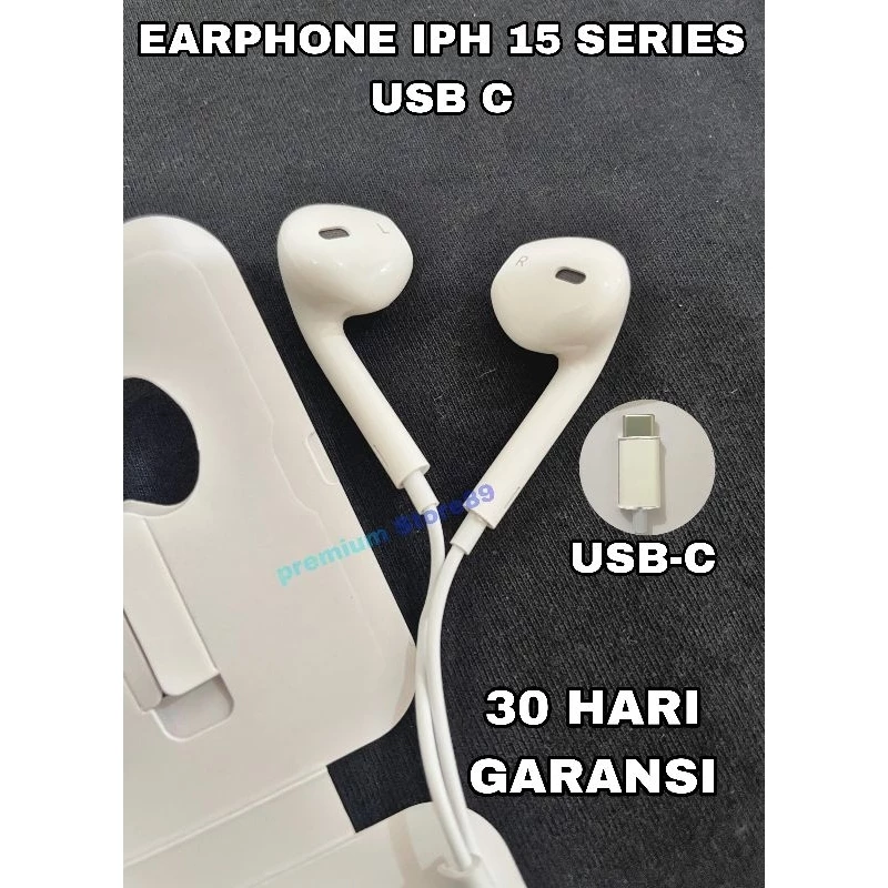 Headset Earpods Iph 15 , 16 Series & Iph 17 Series Original Made In Vietnam Garansi 30h - foto 1