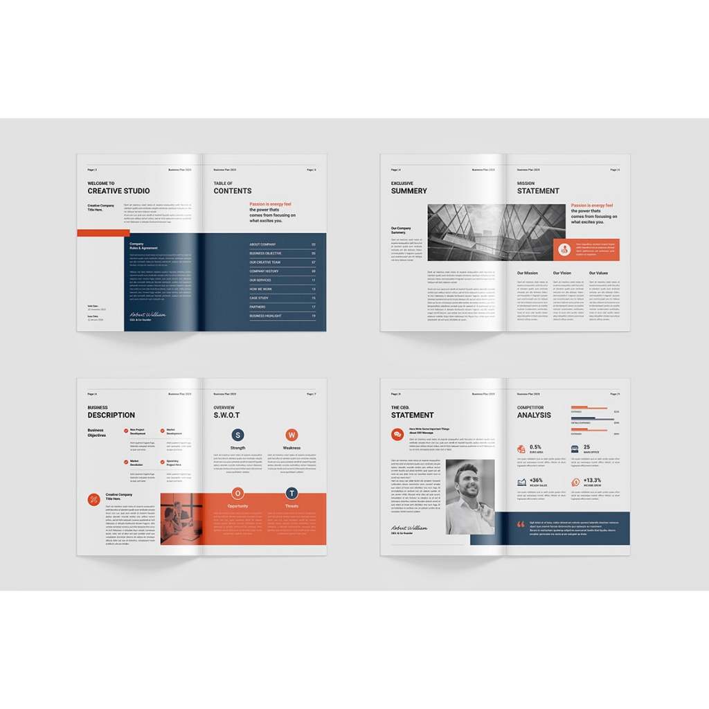Jual BUSINESS PLAN TEMPLATE | INDESIGN | MSWORD | Shopee Indonesia