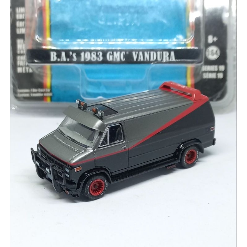 Miniature Greenlight GMC Vandura 1983 A-Team 1/64 - Modèle 44790-B, Neuf