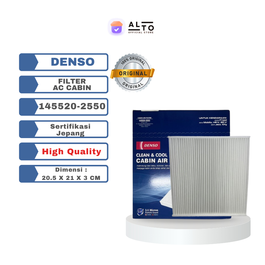 Jual Filter Udara Cabin Ac Denso Honda Freed Brio Mobilio 145520-2550 ...