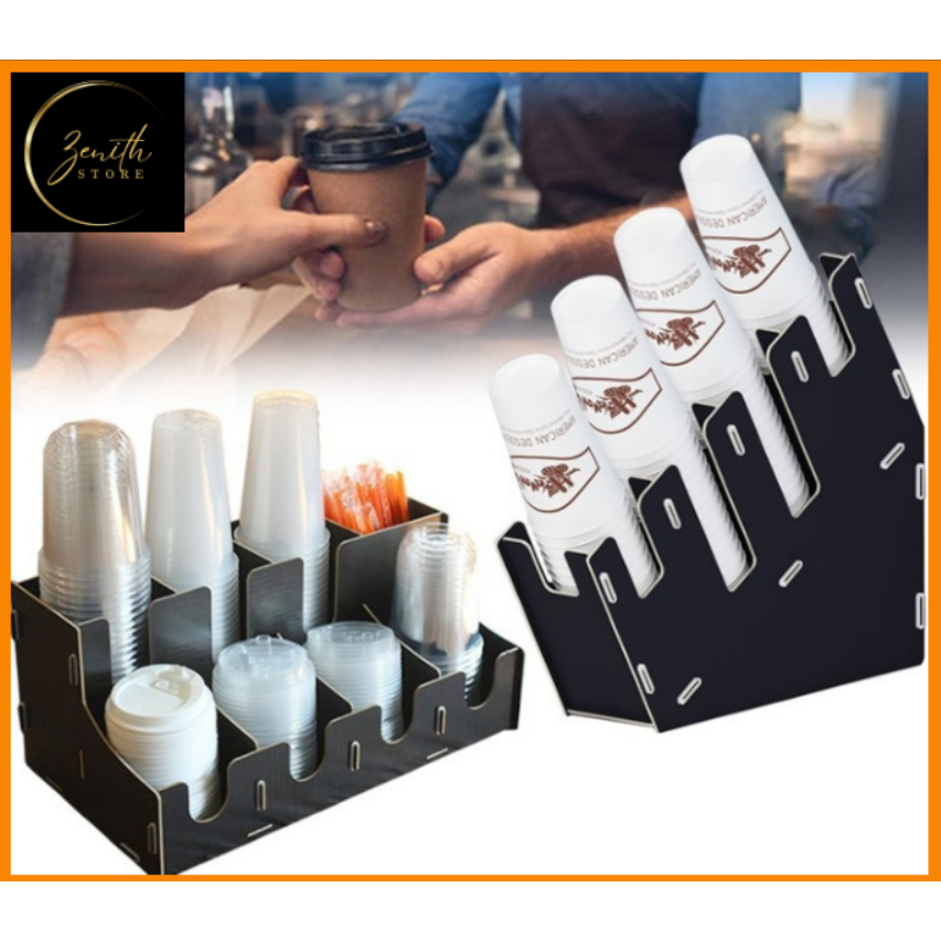Jual Coffee cup holder rack | Cup Holder Cup Puller Bar Storage Pipette ...