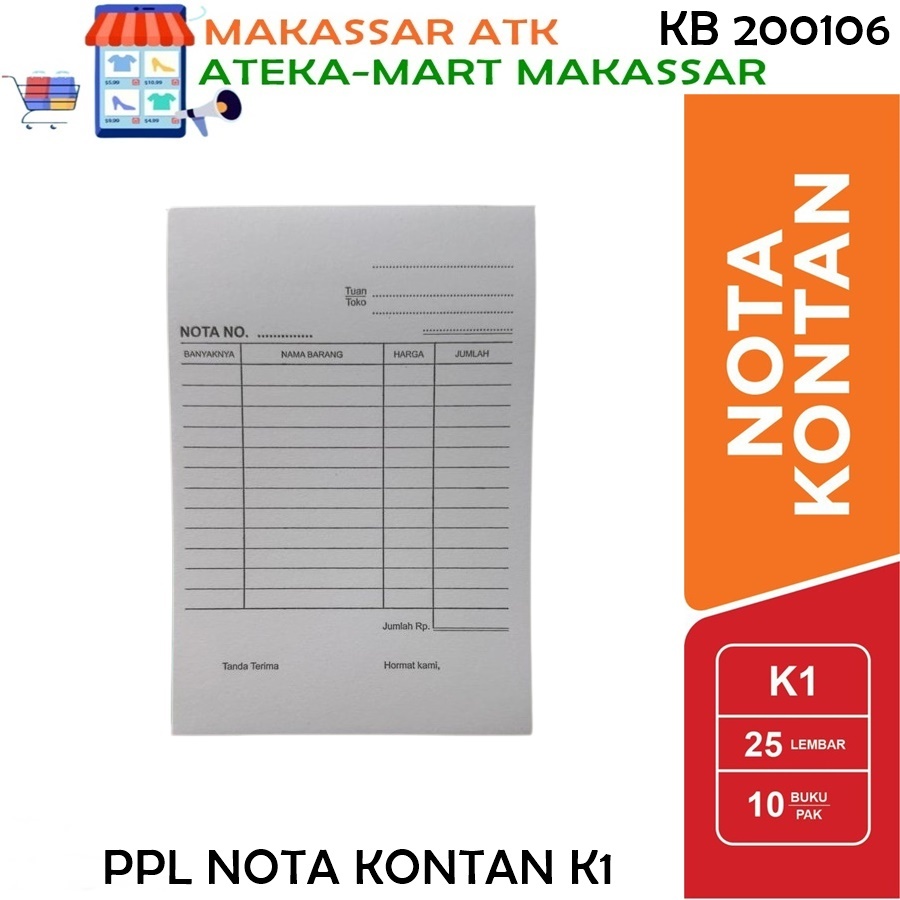Jual [1 PCS] PAPERLINE NOTA KONTAN KECIL K1/K2/K3 | Shopee Indonesia