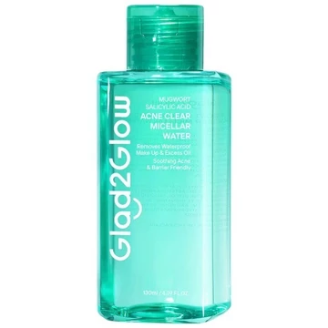 Glad2glow Micellar Water Cherry Blossom Panthenol Yuja Vit C Glow Brightening All In One 130ml