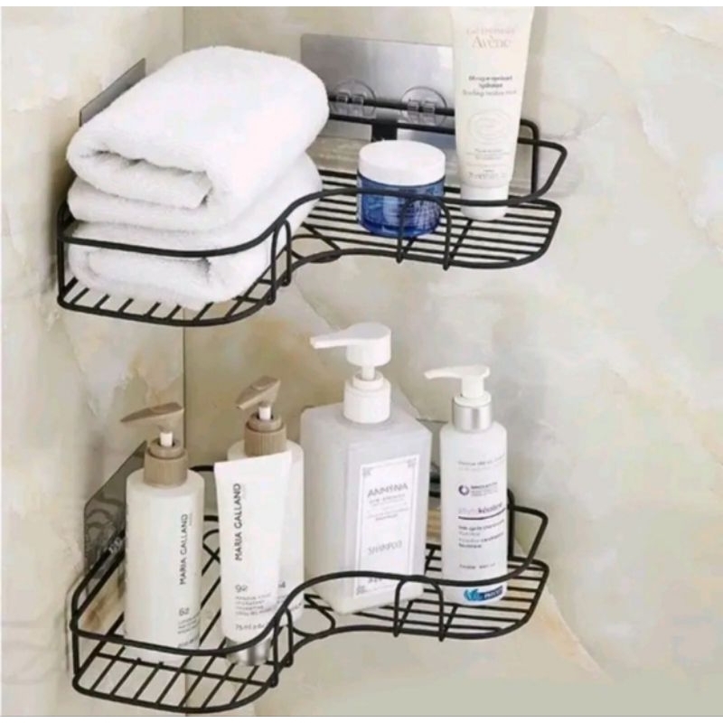 Jual Rak Sudut Kamar Mandi Minimalis Besi Anti Karat - Model Terbaru ...