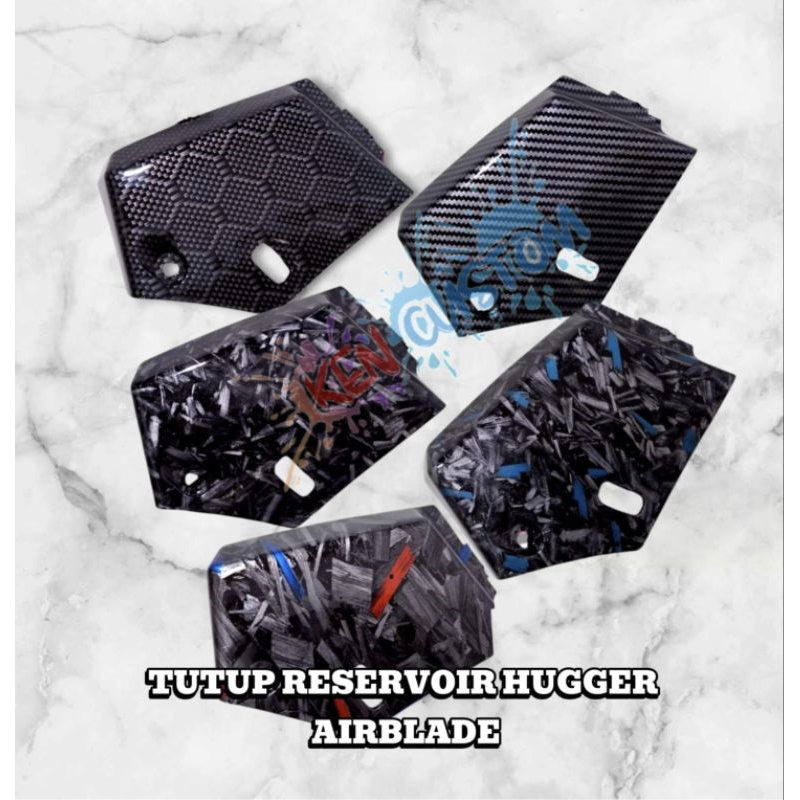 Jual Tutup cover reservoir atau tutup radiator airblade carbon celup ...