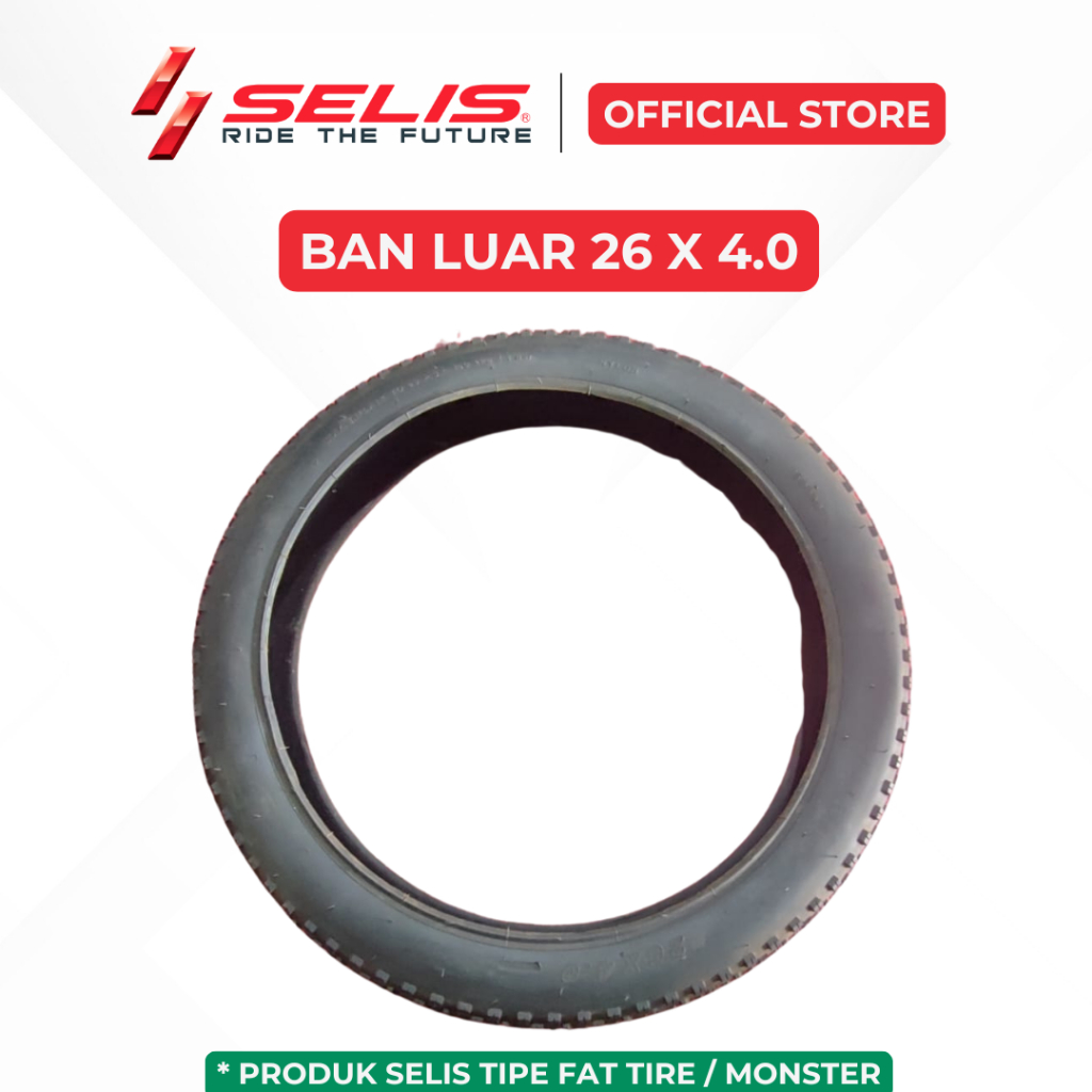 SELIS - Ban Luar 26 x 4.0 Sepeda Listrik Universal ( Fat Tire / Ban Besar / Fat bike)