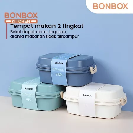  Kotak Makan 2 Tingkat 