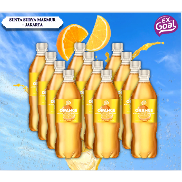 Jual Ex Goal Botol Orange 250Ml,390Ml,1 Liter 1 Karton isi 12 Pcs ...