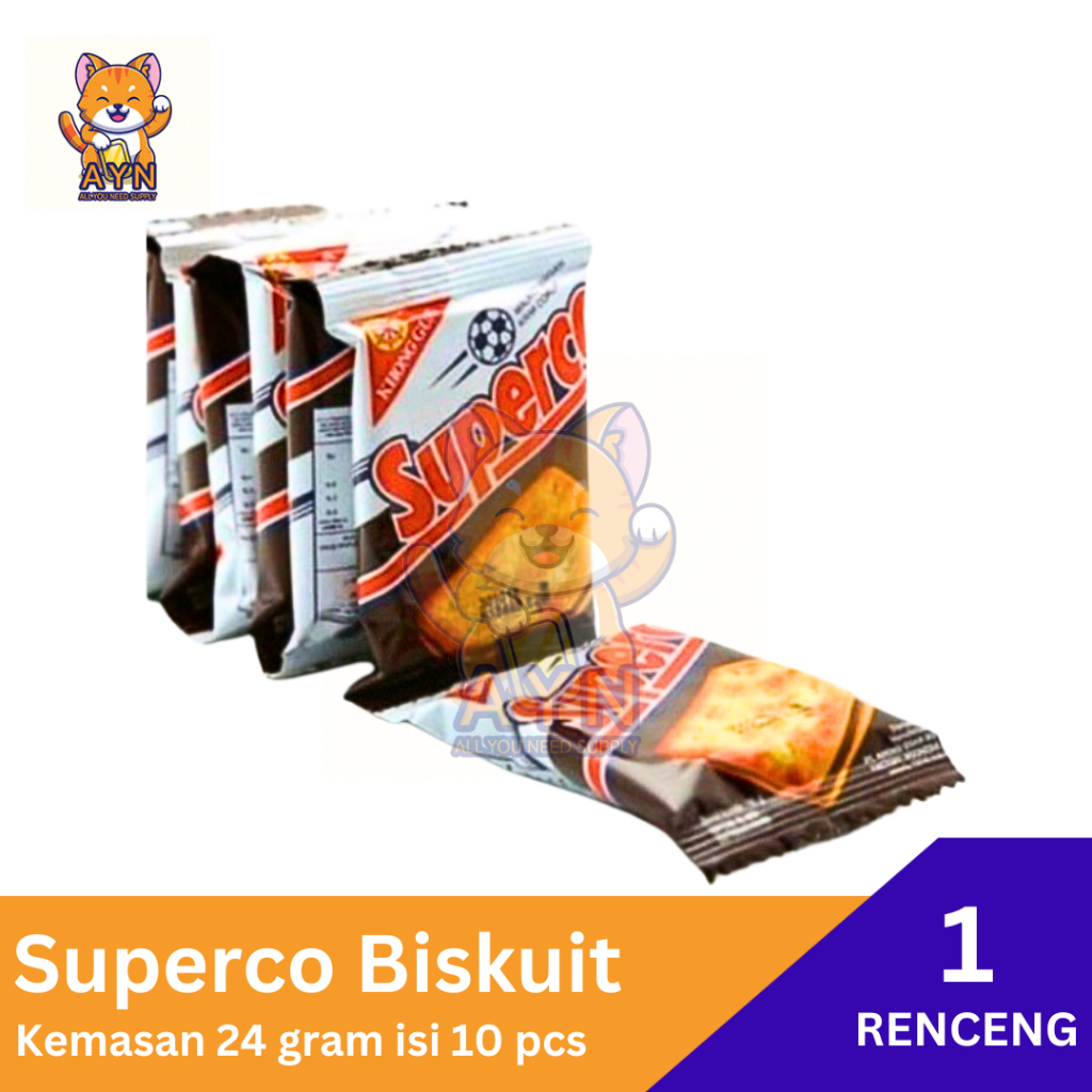 Jual Superco Biskuit Khong Guan Coklat | Lemon [ 1 renceng isi 10 pcs ...