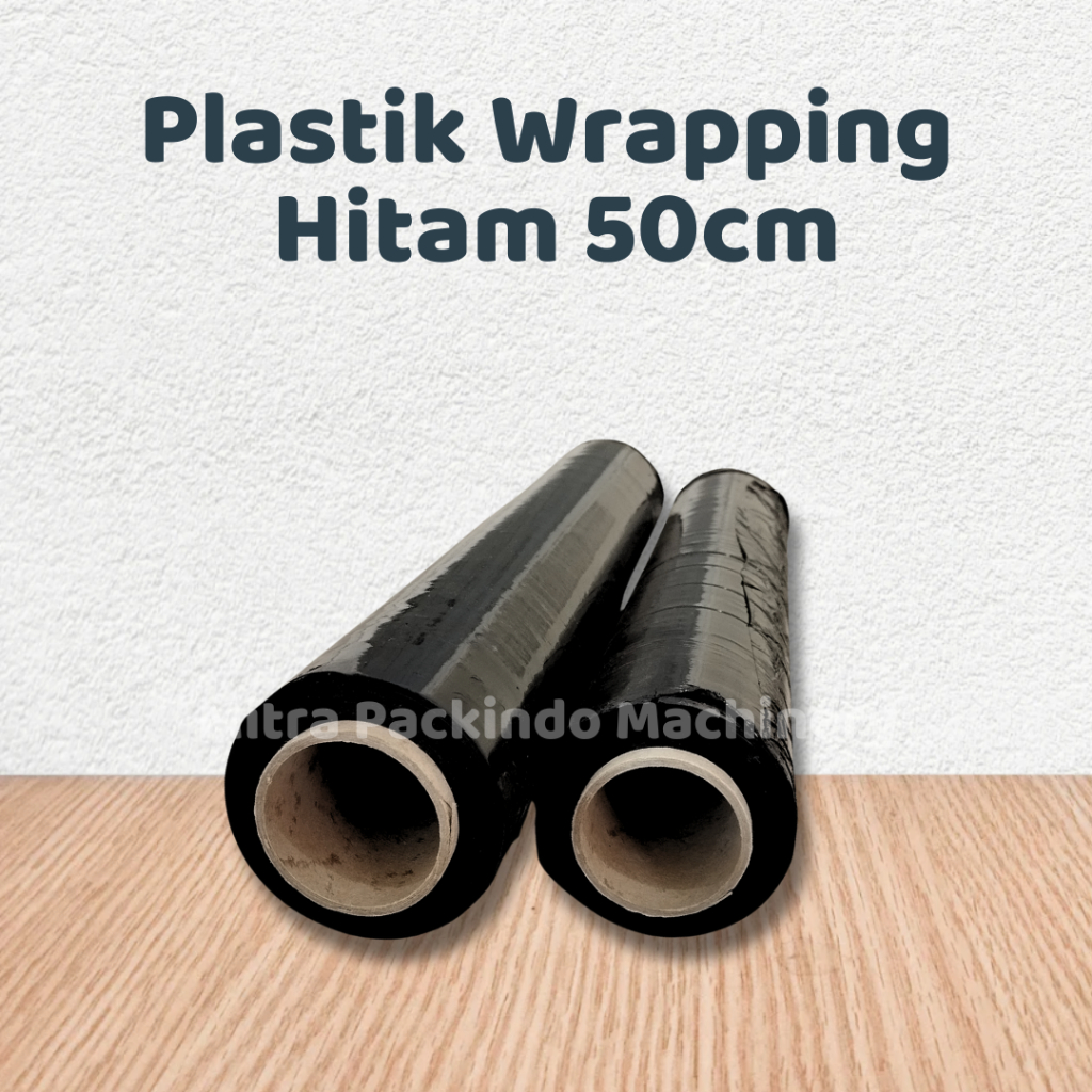 Jual Plastik Wrapping Hitam 50cm x 200m / Wraping Plastic Black / Wrap ...