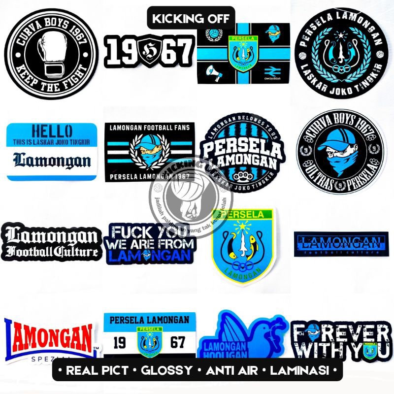 Jual Stiker Persela Lamongan Laskar Joko Tingkir LA Mania Curva Nord ...
