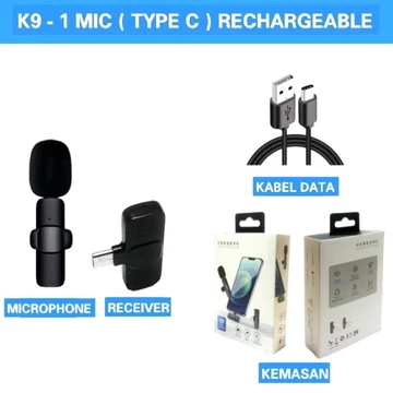 Microphone Affiliate Live Mic Wireless Clip On Microphone Mikrofon Lavalier Hp Plug Play Type C