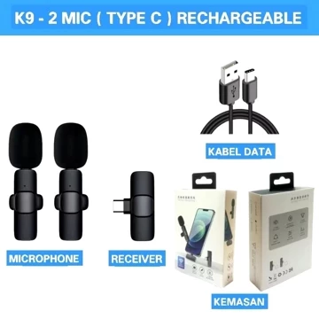 Microphone Affiliate Live Mic Wireless Clip On Microphone Mikrofon Lavalier Hp Plug Play Type C