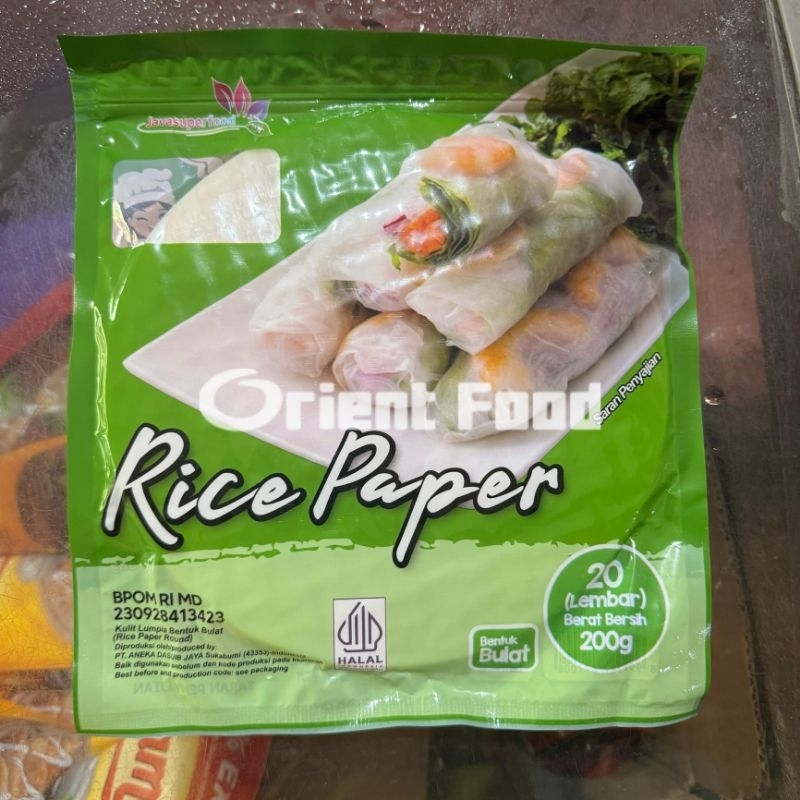 Jual Rice Paper BULAT isi 20lbr (Diamater 20cm) | Shopee Indonesia