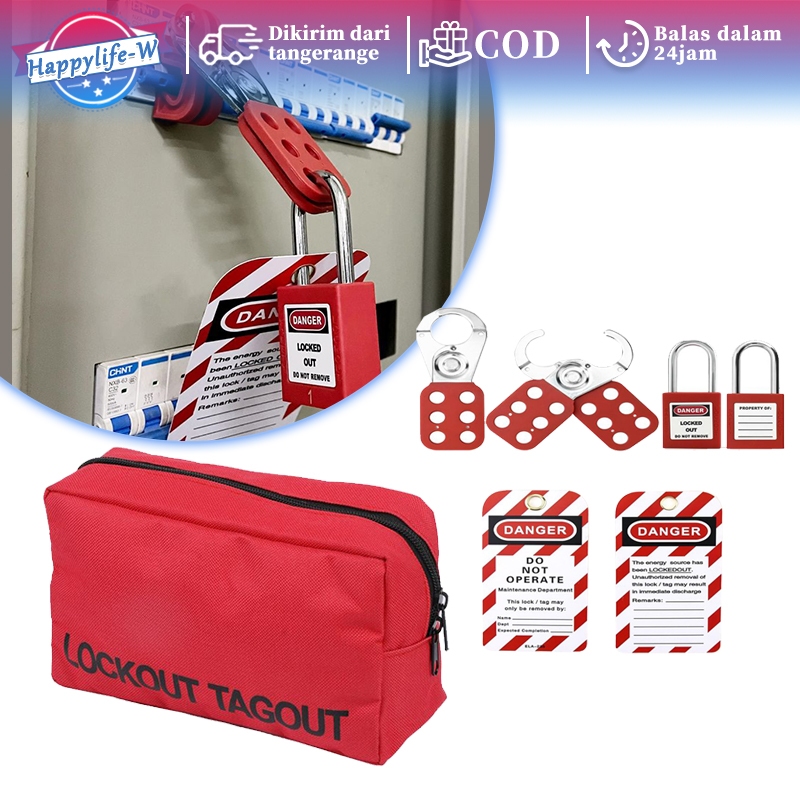Jual Lockout Tagaout Kit Loto Padlock Gembok Safety Loto Tag Lock Out ...