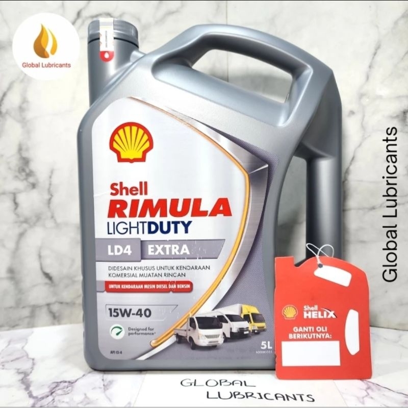 Jual Shell Rimula Light Duty LD4 EXTRA 15W-40 5 Liter (Oli Mesin Diesel ...