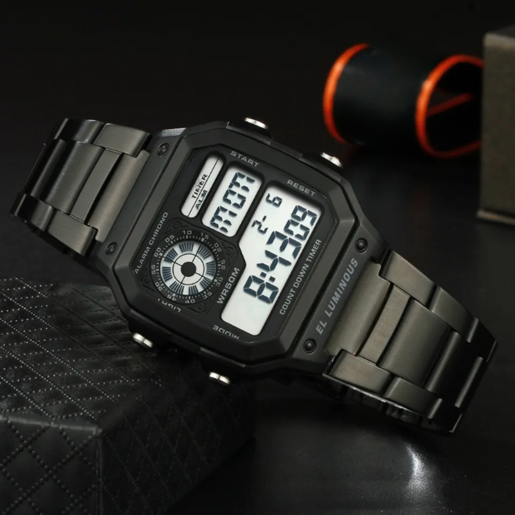 Jual [COD] Jam Tangan Pria Sport Digital Sergi Strap Rubber | Shopee ...