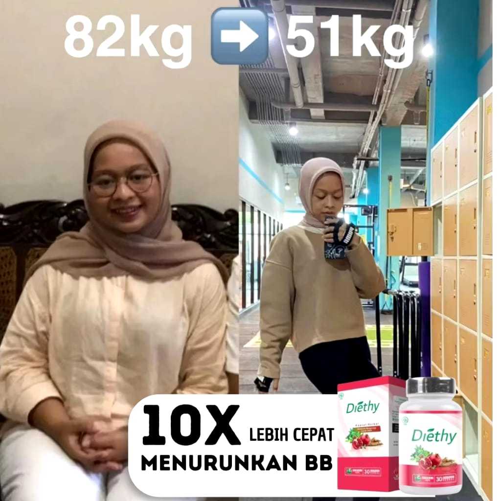 Diethy Herbal Diet Penurun Berat Badan Turun 7-10kg Dalam Satu Minggu Pelangsing - foto 4