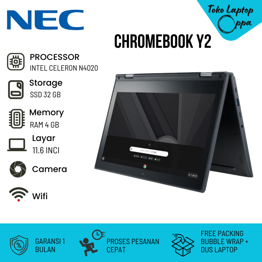 Jual laptop chromebook NEC Y2 touchscreen | Shopee Indonesia