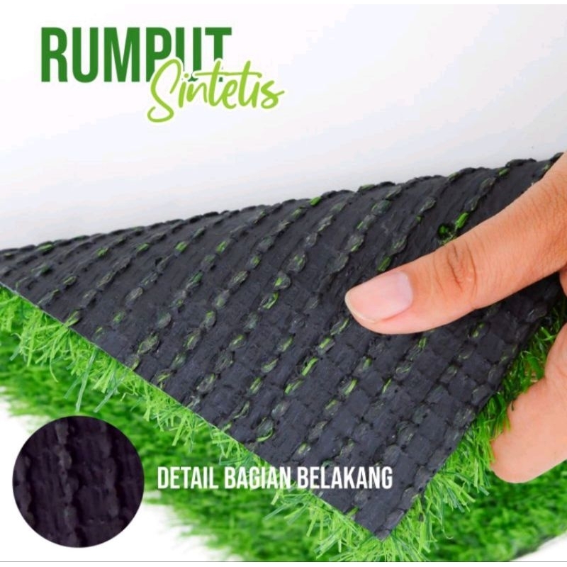 Jual KARPET RUMPUT SINTETIS 1 ROLL UKURAN 1X2 METER TIPE SWISS TEBAL 3 ...