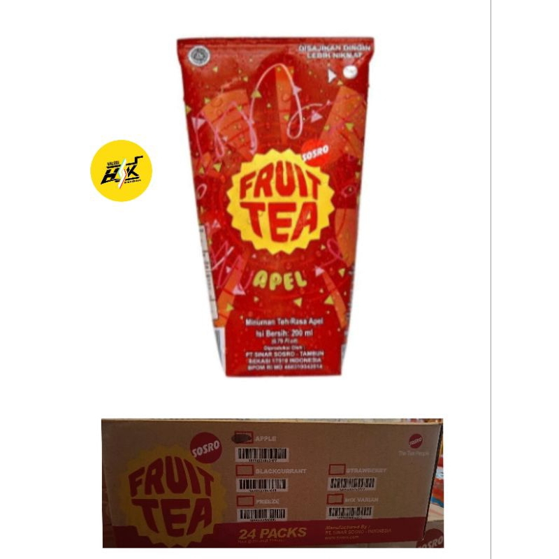 Jual FRUIT TEA GENGAM ISI 200 ML RASA APEL (1 DUS ISI 24 PCS) | Shopee ...