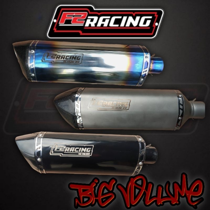 Jual Knalpot Racing F2RACING BIG VOLUME untuk Yamaha R25 & MT25 Fullset ...