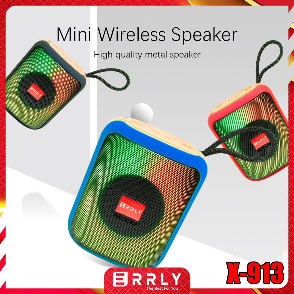 Jual Speaker X913 ERRLY Bluetooth Portable LED Disco RGB Wireless TWS 2 ...