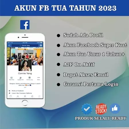 AKUN FB TUA Sangat Cocok Di Buat Spam Tahun 2023 A2F ON & Email Aktif
