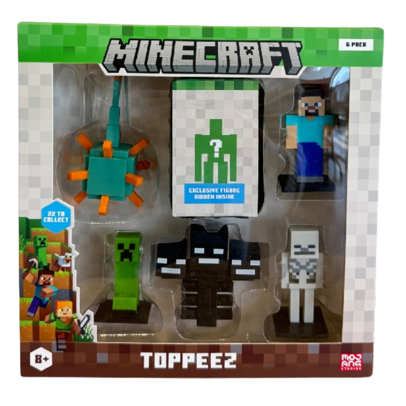 Jual Mainan Minecraft 3D Toppeez 6 pack Deluxe Box | Shopee Indonesia