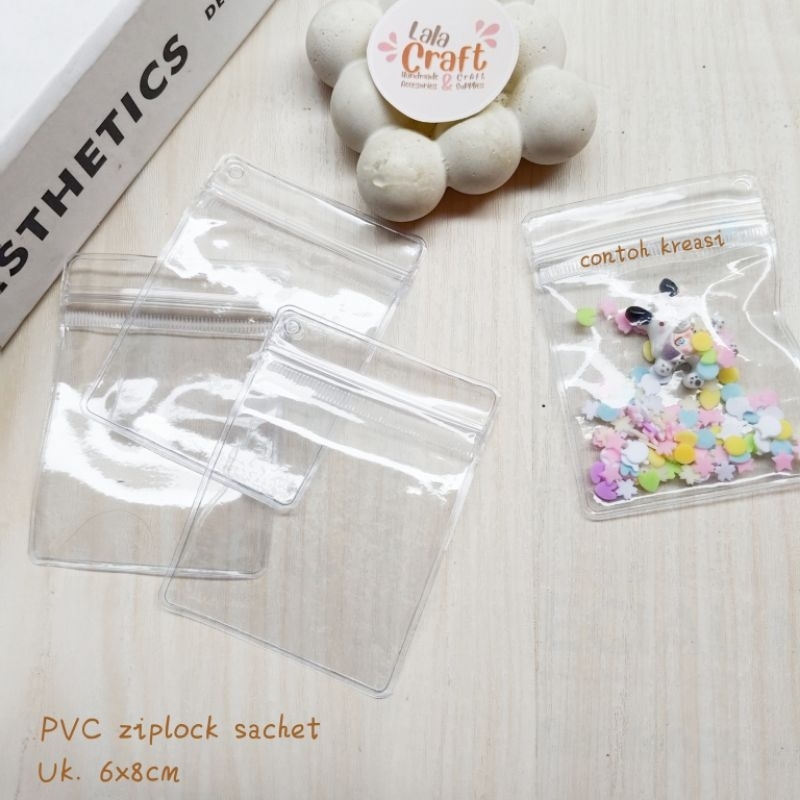 Jual Plastik PVC Ziplock Sachet untuk Gantungan kunci | Shopee Indonesia