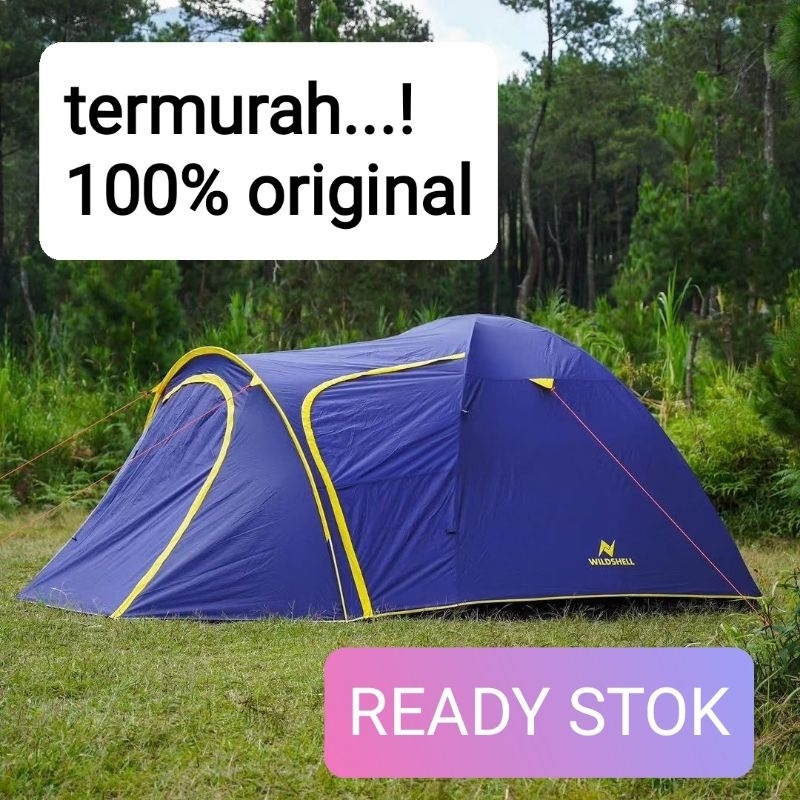 Jual tenda wild shell mandala 6 pro tenda camping keluarga kapasitas 6 ...