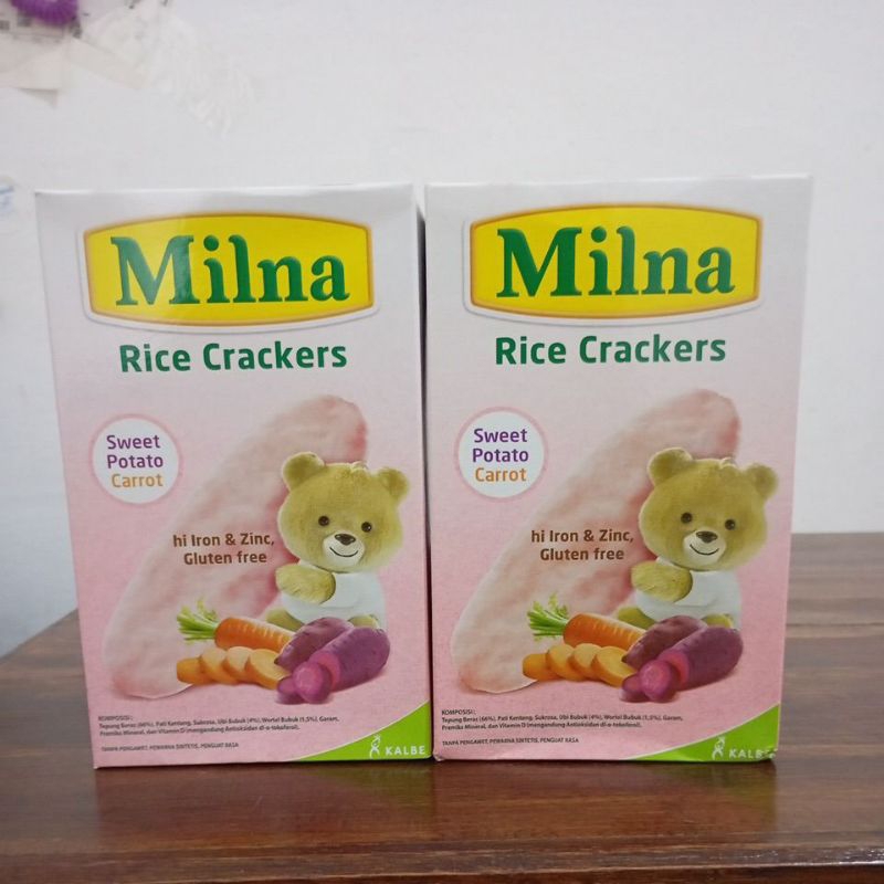 Jual Milna rice crackers 20 gram berbagai varian | Shopee Indonesia