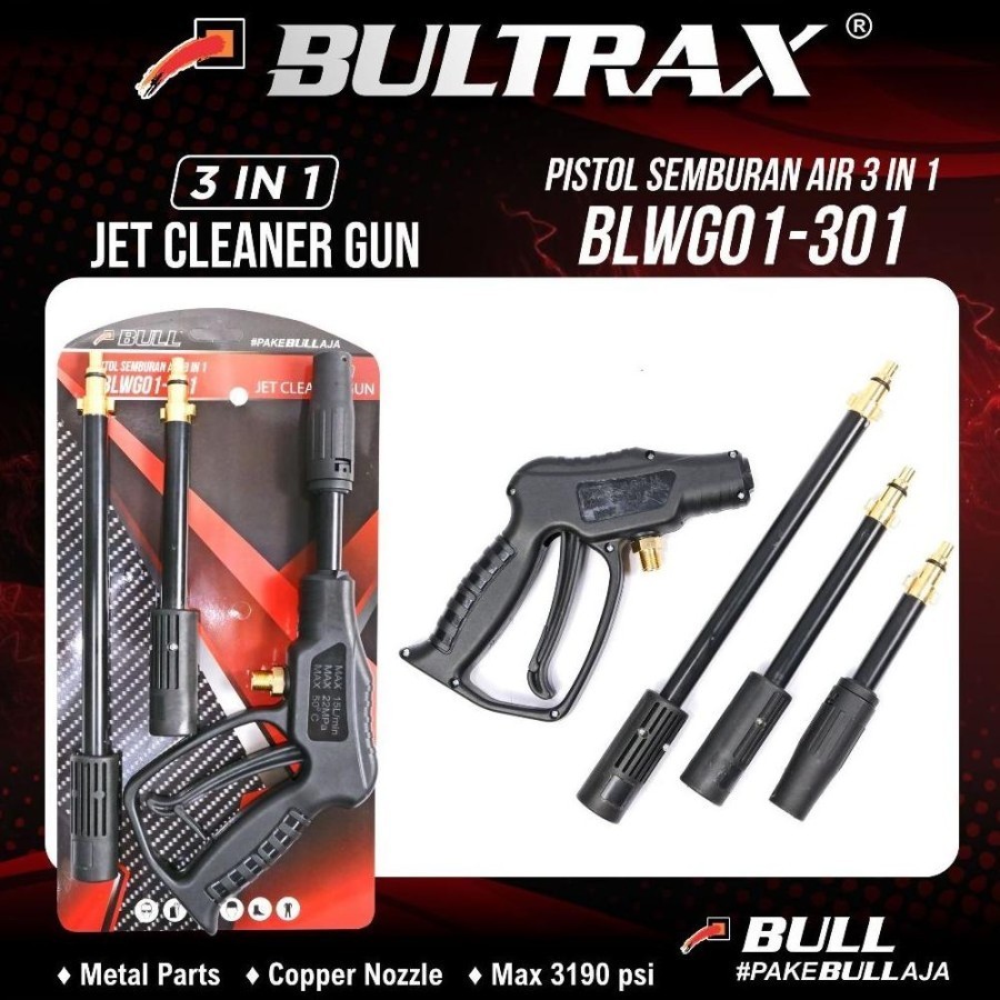 Jual BULL washing gun jet cleaner 3 stick / 3 in1 / alat semprot / gun ...