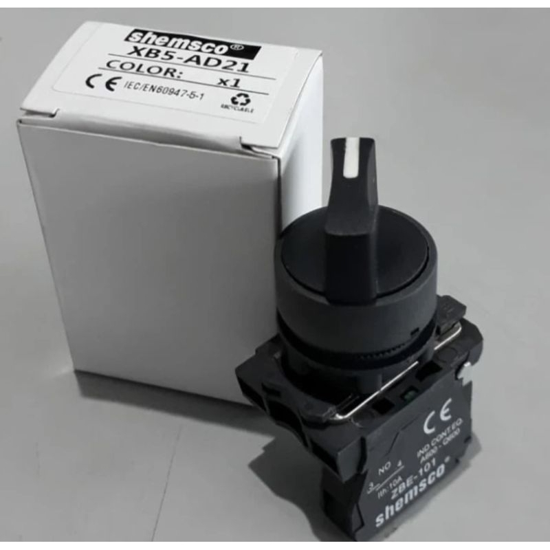 Jual Selector Switch 22mm On Off 2 Posisi Shemsco XB5-AD21 Shemsco ...