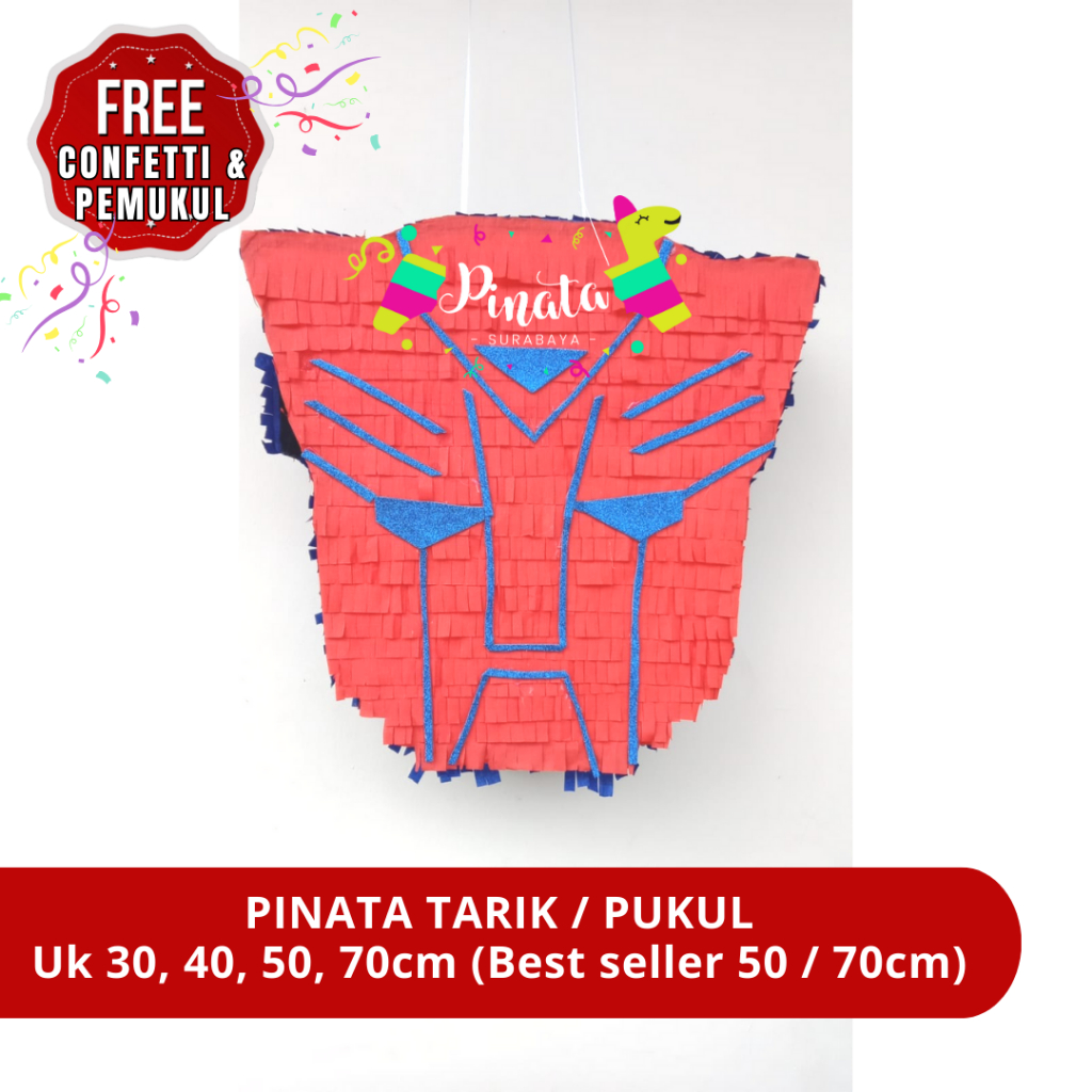 Jual Pinata ulang tahun PREMIUM robot transformers optimus prime ...