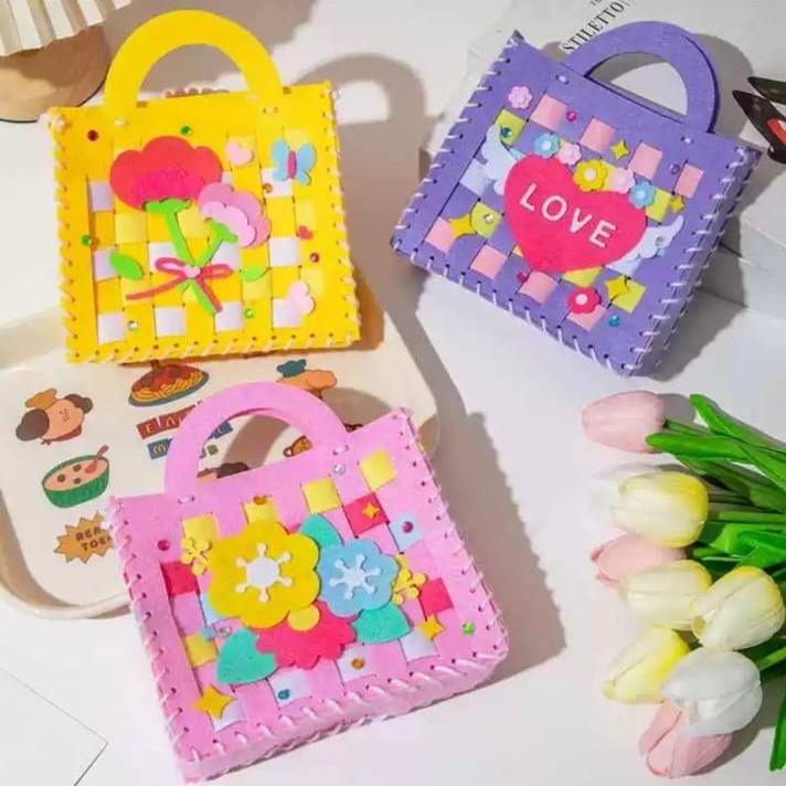[BS] DIY Tas Anak Lucu Flanel / DIY Bag, Prakarya Tas Membuat Tas Flanel