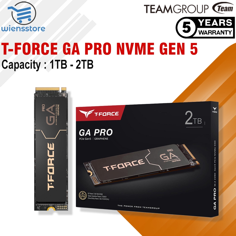 Jual Team Group T-Force GA Pro 1TB - 2TB M.2 2280 PCI-Express 5.0 x4 ...