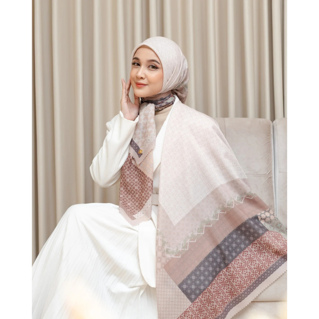 Hijabdae Hijab Motif Voal Premium Eleganza Series (Hijab Segiempat Motif Voal Premium)