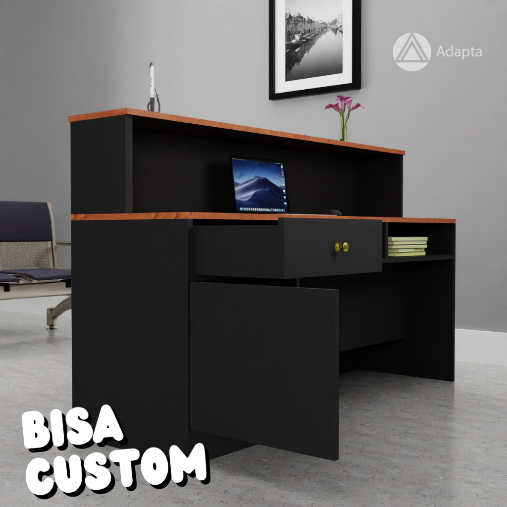Jual Adapta - Meja Resepsionis Modern dengan Display Depan - Meja Lobi ...