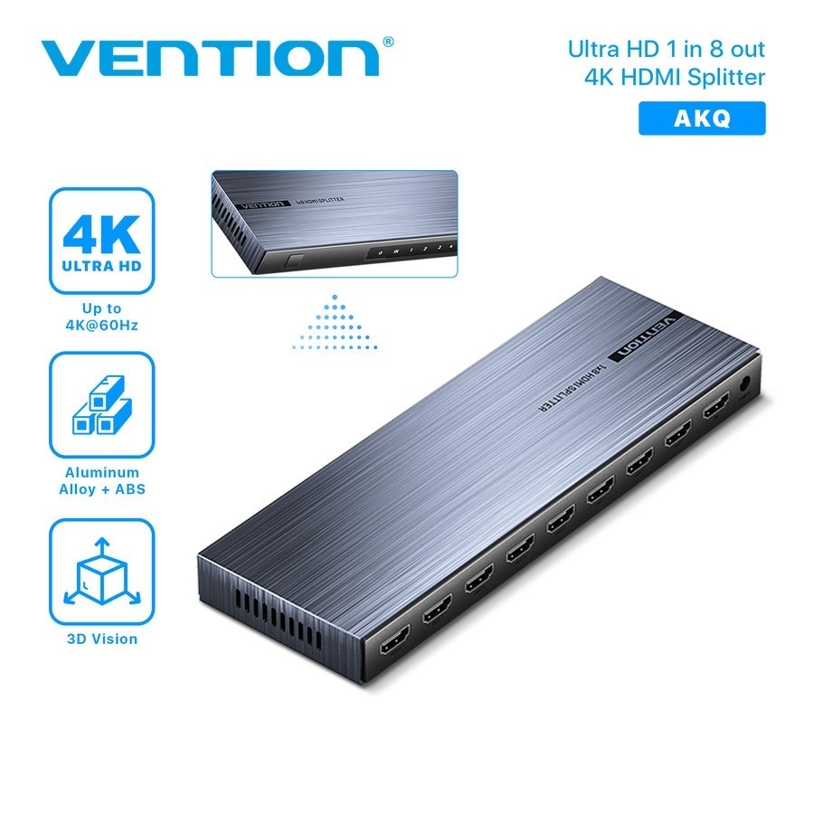 Jual Vention AKQ HDMI Splitter 8 Port 1 in 8 Out High Quality 4K Full ...