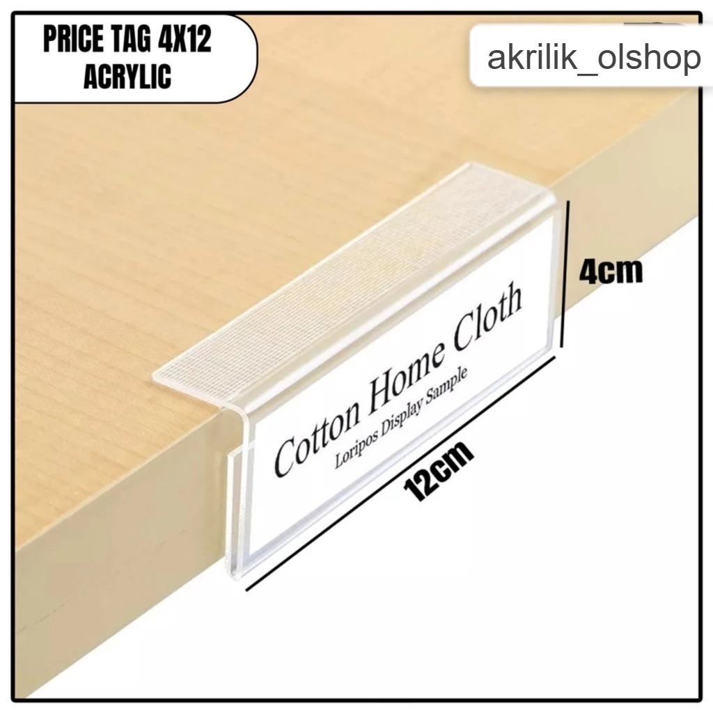 Jual Label Display Harga Acrylic / Akrilik Product Price Tag / Tag Card ...