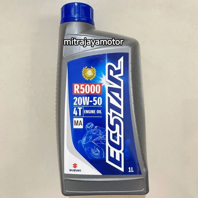 Jual Oli SGO Ecstar R5000 1Liter 20W-50 4T | Shopee Indonesia
