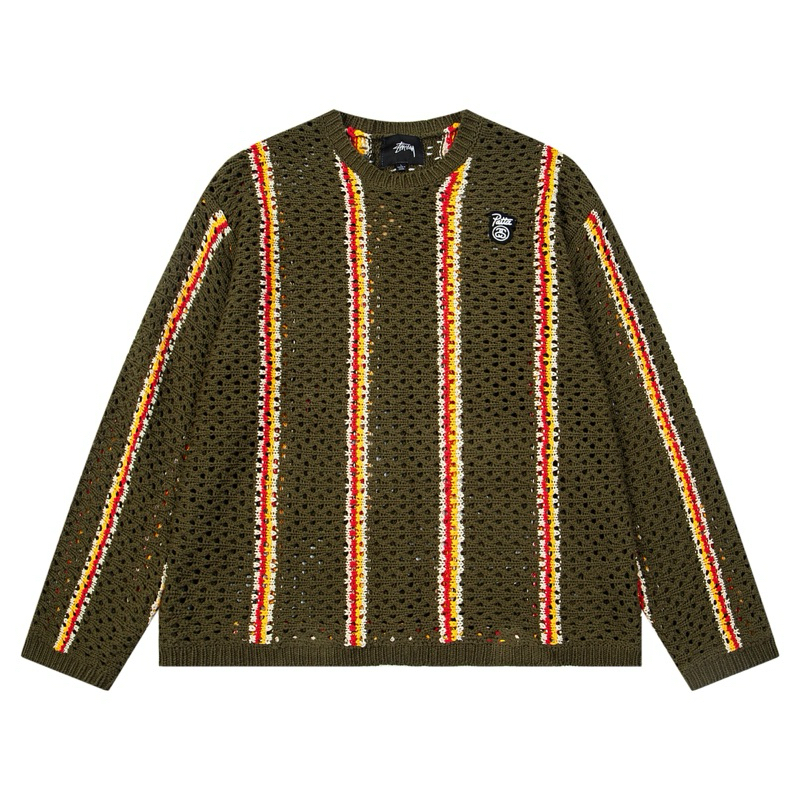 Jual Stussy x Patta Knit Sweater Long Sleeve Rajut Streetstyle