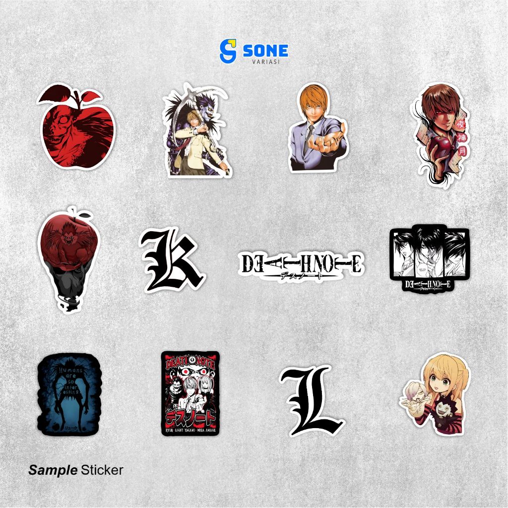 Jual Stiker DEATH NOTE Lucu / Sticker ANIME Dekorasi Laptop Aesthetic ...