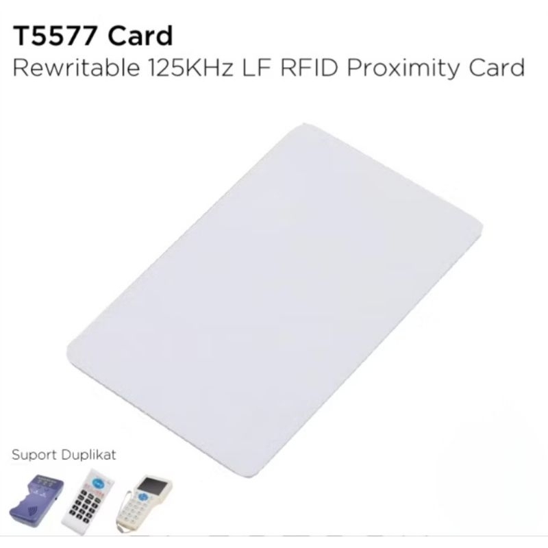 Jual 0T5577 Card RFID 125 kHz Rewritable Writable Duplicate Clone Copy ...